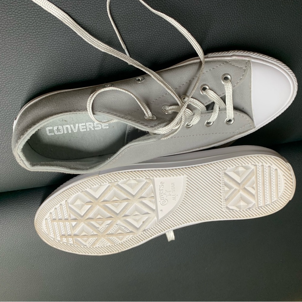 Converse Gray Low-Top Sneakers